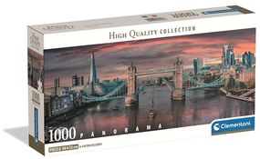 Orașe Across the River Puzzle panoramic Compact Londra 1000 piese Clementoni