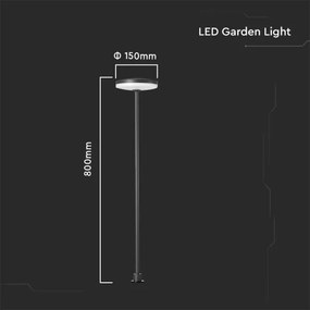Lampă LED de exterior LED/12W/230V 3000K IP65 antracit