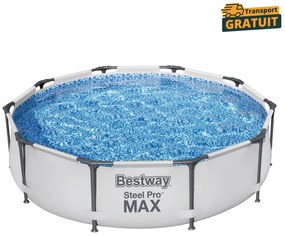 Piscina rotunda cadru metalic 4678 litri Bestway Steel Pro Max 305x76 cm