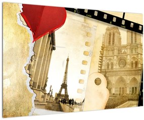 Tablou - Amintiri din Paris (90x60 cm)