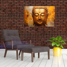 Tablou - Buddha, pictură în ulei (90x60 cm)