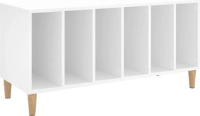 vidaXL Comodă discuri, alb, 100x38x48 cm, lemn prelucrat