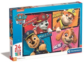 Patrula Cățelușilor Ready for Action Puzzle maxi Clementoni 24 piese