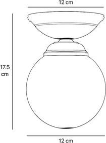 Plafoniera din alama stil modern Art Deco Incanto
