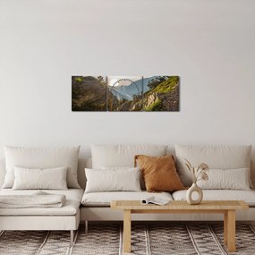 Tablou - Muntele Olimpus (cu ceas) (90x30 cm)