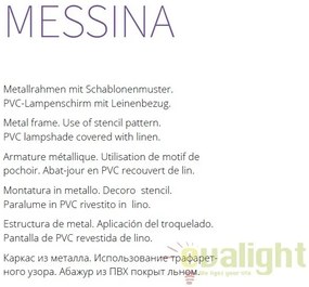 Lustra aplicata clasica diam.43cm Messina MYH223-PL-03-G