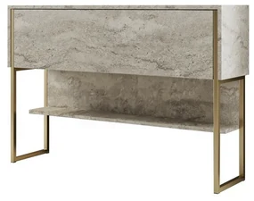 Comodă Luxe Travertine and Gold