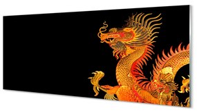 Tablouri acrilice dragon de aur japonez