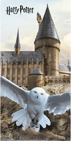 Prosop pentru copii din bumbac 70x140 cm Harry Potter "Hedwig" – Jerry Fabrics