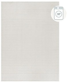 Covor alb lavabil din janilie 80x160 cm Elton – Flair Rugs