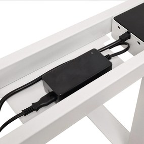 Masă PC electrică Natura 160 (Stejar + alb). Promo -7%. 1124884