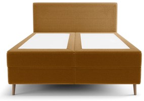 Pat de o persoană 120 cm Napoli Bonell (caramel) (cu somieră, cu sp. depozitare). 1082432