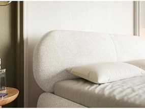 Pat matrimonial 180 cm Octave 180B (cu somieră) (crem + auriu). 1099934