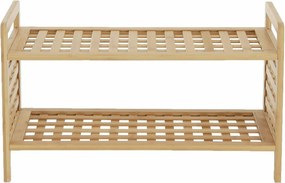 Pantofar SOVETO TYP 1, bambus natural, lemn bambus lacuit, 60x28x35 cm
