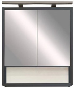 Dulap cu oglindă de perete Luna 60, antracit