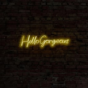 Aplica de Perete Neon Hello Gorgeous, 75 x 18 cm