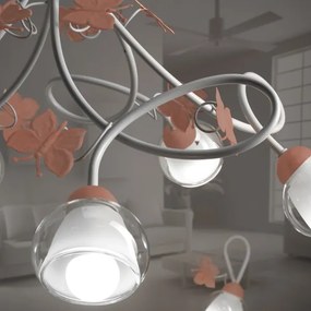 Lustră pentru copii BUTTERFLY 5xE14/6W/230V ONLI