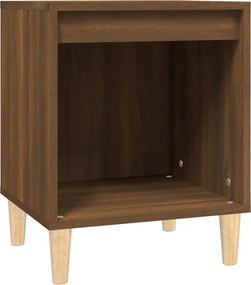vidaXL Noptieră, stejar maro, 40x35x50 cm