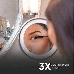 Oglindă LED cosmetică de perete LED/3W/6V IP44