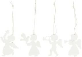 IB Laursen Decoratiune de Craciun PAPER ANGEL, alba