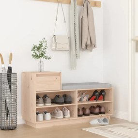 vidaXL Pantofar, 110x34x61 cm, lemn masiv de pin