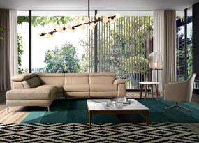 Coltar design LUX cu sezlong stanga, functia relax Serena AC-5320-L