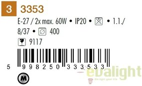 Aplica de perete, Plafoniera diam.40cm, Alabastro 3353 RX