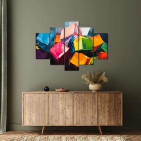 Tablou - Cuburi colorate (150x105 cm)