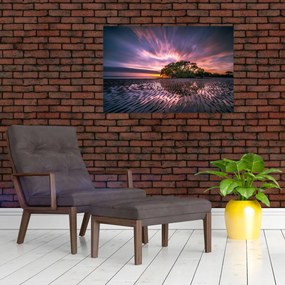 Tablou copacului pe plajă (90x60 cm)