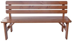 Bancă din lemn de grădină Viking - 180 cm, lăcuită