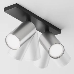 Spot Maytoni C051CL-U-02BS FOCUS 2xGU10/10W/230V crom/negru