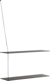 Poliță "Stedge", 80 x 22 cm, 4 variante - Woud Variantă: stejar negru