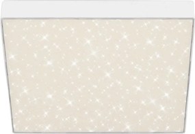 Plafoniera LED alb cu efect starlight STAR SKY 28x28cm