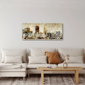 Tablou - Oraș artistic (120x50 cm)