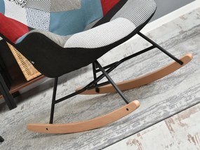 Fotoliu Sibyla (patchwork + fag negru). 1110387