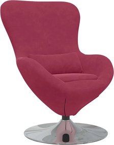 vidaXL Fotoliu ou Roșu Vin Catifea