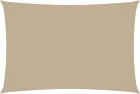 vidaXL Pânză parasolar, bej, 3x5 m, țesătură oxford, dreptunghiular