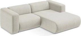 Colțar bej (cu colț pe partea dreaptă/cu șezlong) Ekahi – Makamii