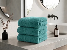 Prosop CLASSIC COLOR 50 x 100 cm petrol, 100% bumbac