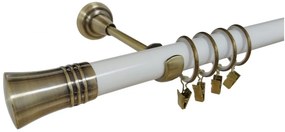 Galerie simpla CAPRI /25 - alb/aur antic (Alege marime: 400 cm)