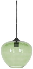 Lustră verde cu abajur din sticlă ø 30 cm Mayson – Light &amp; Living