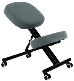 Scaun de ingenunchiere ergonomic, gri deschis   negru, KILIAN