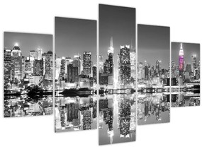 Tablou - New York și zgârie-norii mov (150x105 cm)