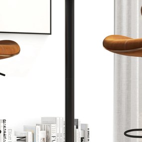 HOMCOM Masa de bar rotunda masa de bistro inaltata masa de bucatarie stil contemporan blat vopsit si cadru din otel | Aosom Romania