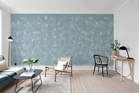 Tapet Soft Chinoiserie, Baby Blue, Rebel Walls