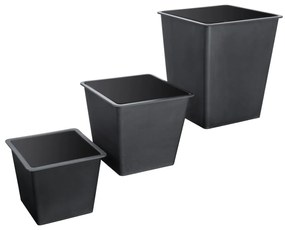 Deuba Set 3 ghivece de flori - gri