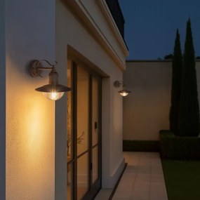 Brilagi - Aplica de perete pentru exterior MOLDE 1xE27/60W/230V IP44 alb/patină