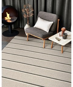 Covor pentru exterior și interior gri/bej 70x90 cm Olle Grey Linen – Pappelina