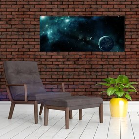 Tablou - Viața în spațiu (120x50 cm)