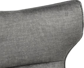 Fotoliu pivotant VOGUE catifea gri